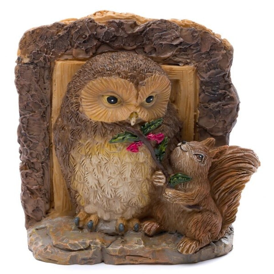 image 1 of Beatrix Potter Squirrel Nutkin and Old Brown Plant Pot Feet - Set of 3 Brown
