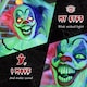 image 4 of HOMCOM 173cm 68 Laughing Clown Outdoor Halloween Decoration, Animated Halloween Prop with Light Up Eyes, Sound Effects, Sound Activated for Haunted House