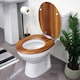image 3 of Showerdrape Norfolk Soft Close Antique Pine Wooden Toilet Seat | Multi | 1