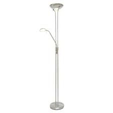 BHS Mother and Child LED Floor Lamp | Silver | Satin Nickel | 1