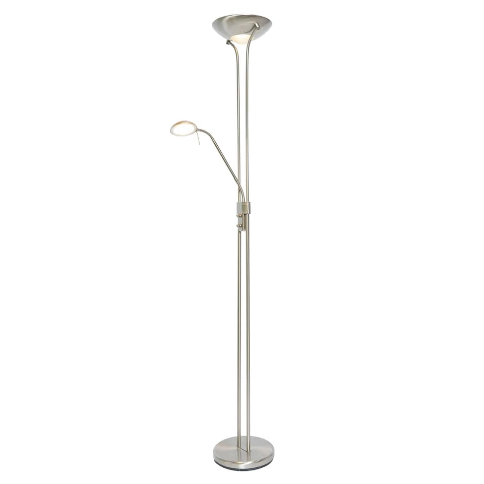 image 1 of BHS Mother and Child LED Floor Lamp | Silver | Satin Nickel | 1