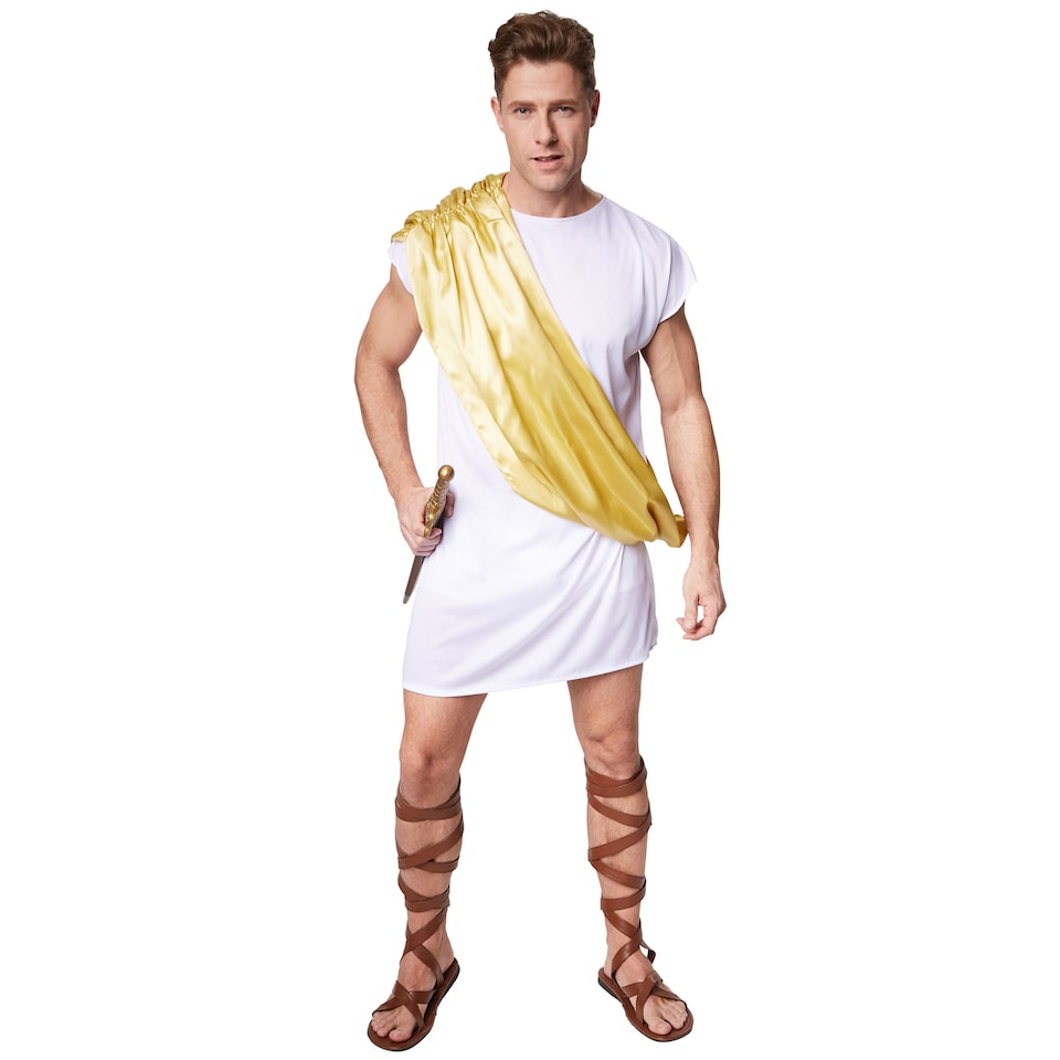 image 1 of Mens Legionnaire Octavius Costume | White | white | S | 1