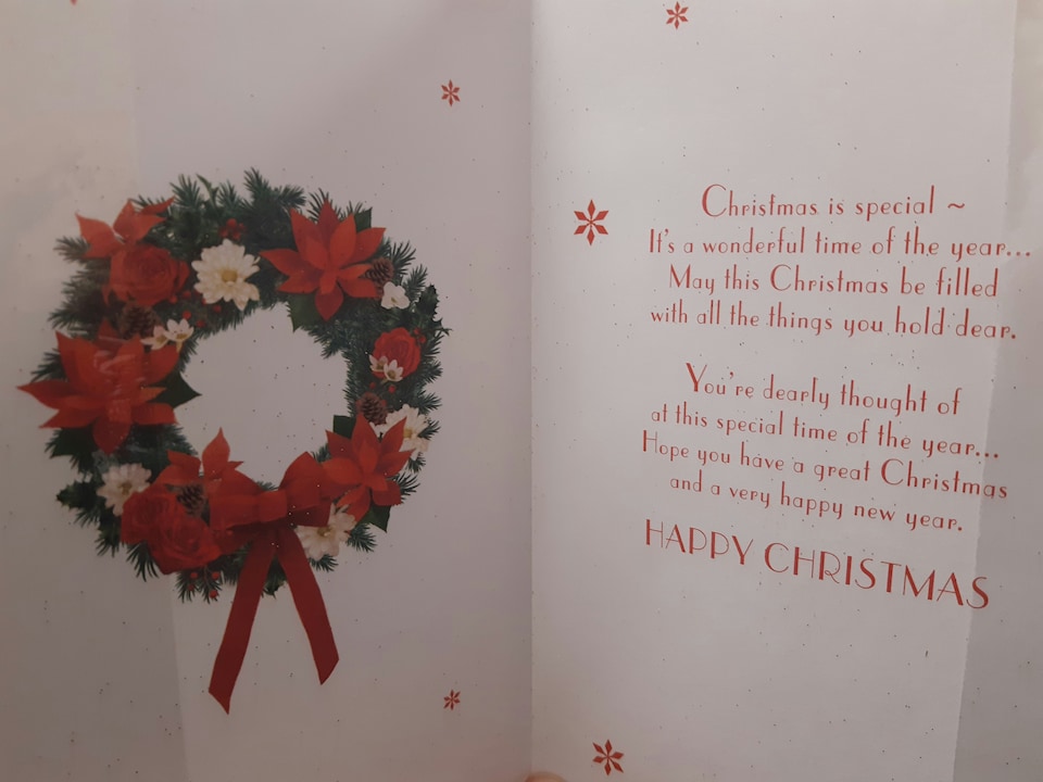 image 1 of For a Dear Daughter In Law Floral Wreath Design Christmas Card
