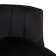 image 5 of Interiors by Premier Black Velvet Chair for Living Room, Chair with Velvet Upholstery, Dining Chair for Lounge, Dinner, Home
