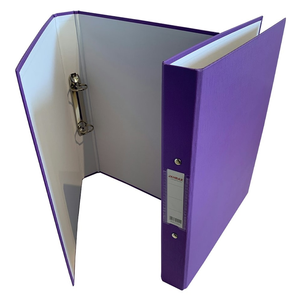 image 1 of A4 Purple Paper Over Board Ring Binder by Janrax