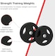 image 3 of Olympic Tri-Grip Rubber Weight Plates Black Pairs Sets 20 kg PAIR