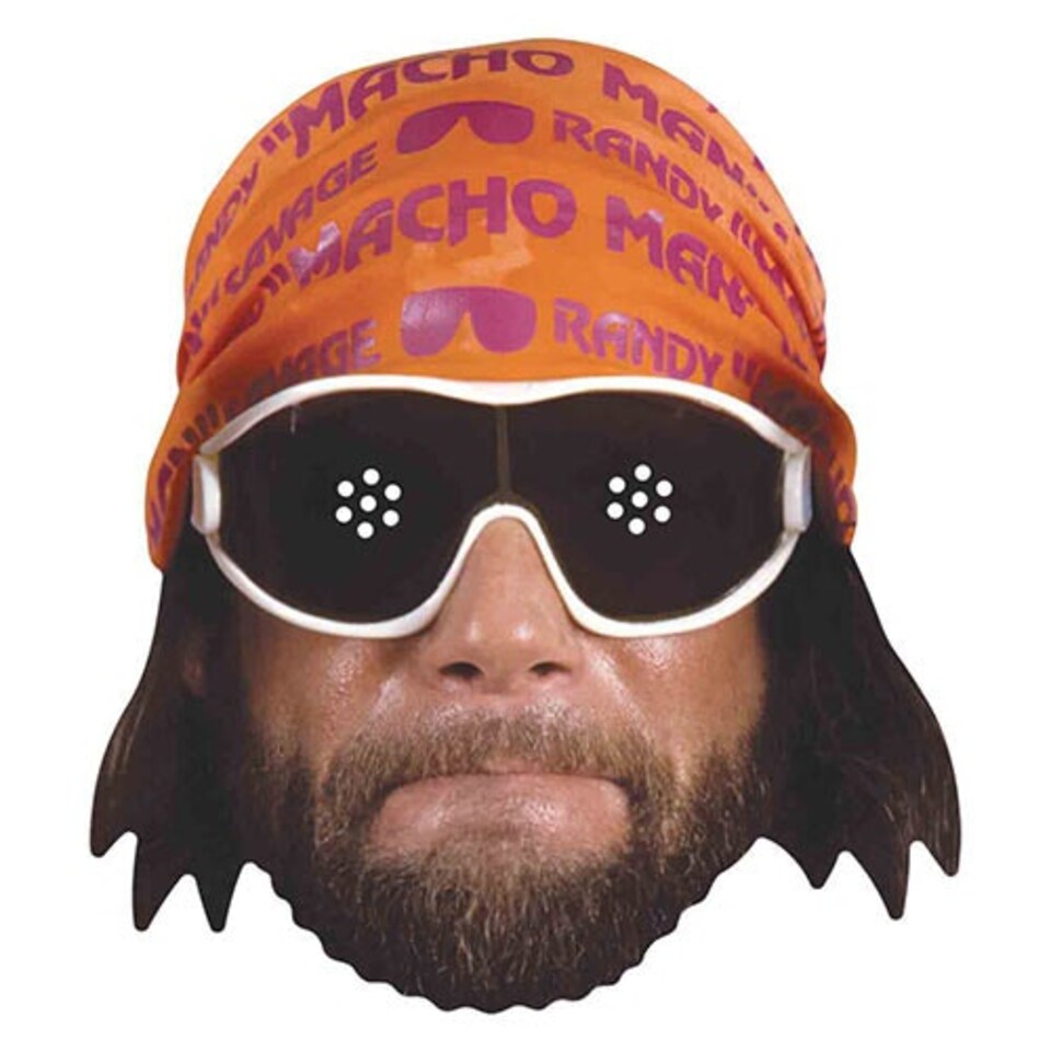 WWE Macho Man Randy Savage Cardboard Face Mask