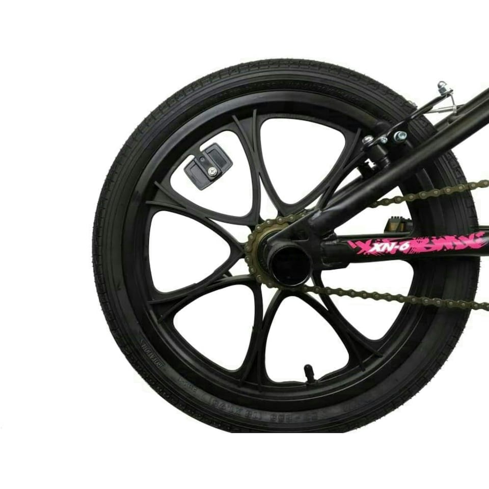 image 1 of XN-6-18 Kids Girls Freestyle BMX 18" MAG Wheel - Black/Pink