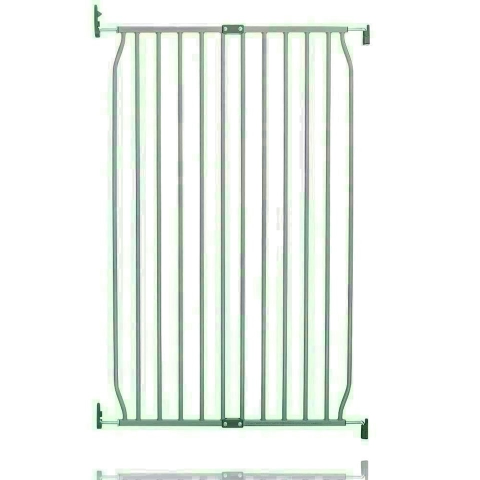 image 1 of Safetots Extra Tall Eco Screw Fit Baby Gate, Grey, 70cm - 80cm, Extra Tall Gate 100cm in Height, Stair Gate for Baby