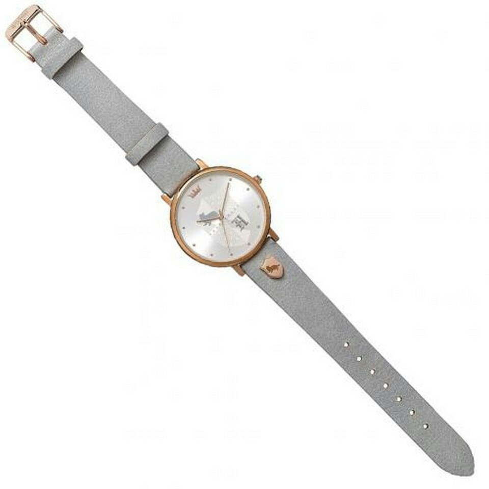 image 1 of Harry Potter Womens/Ladies Hufflepuff Leather Watch - Silver - One Size