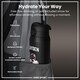 image 2 of NFL x Sports, Vacuum Insulated Steel Bottle, Series, 750ml (24oz) | Black | NFLPA Locked In Jayden Daniels | One Size