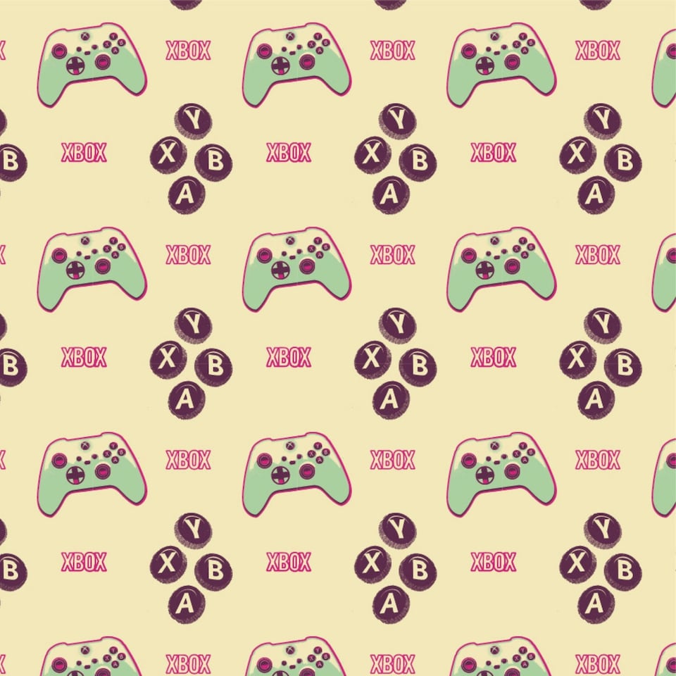 image 1 of XBOX 2 Sheets & 2 Tags Gift Wrap