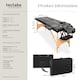 image 6 of Massage Table Freddi - 2-zone bed, foldable, with carry bag, head and armrests | Black | black | 1
