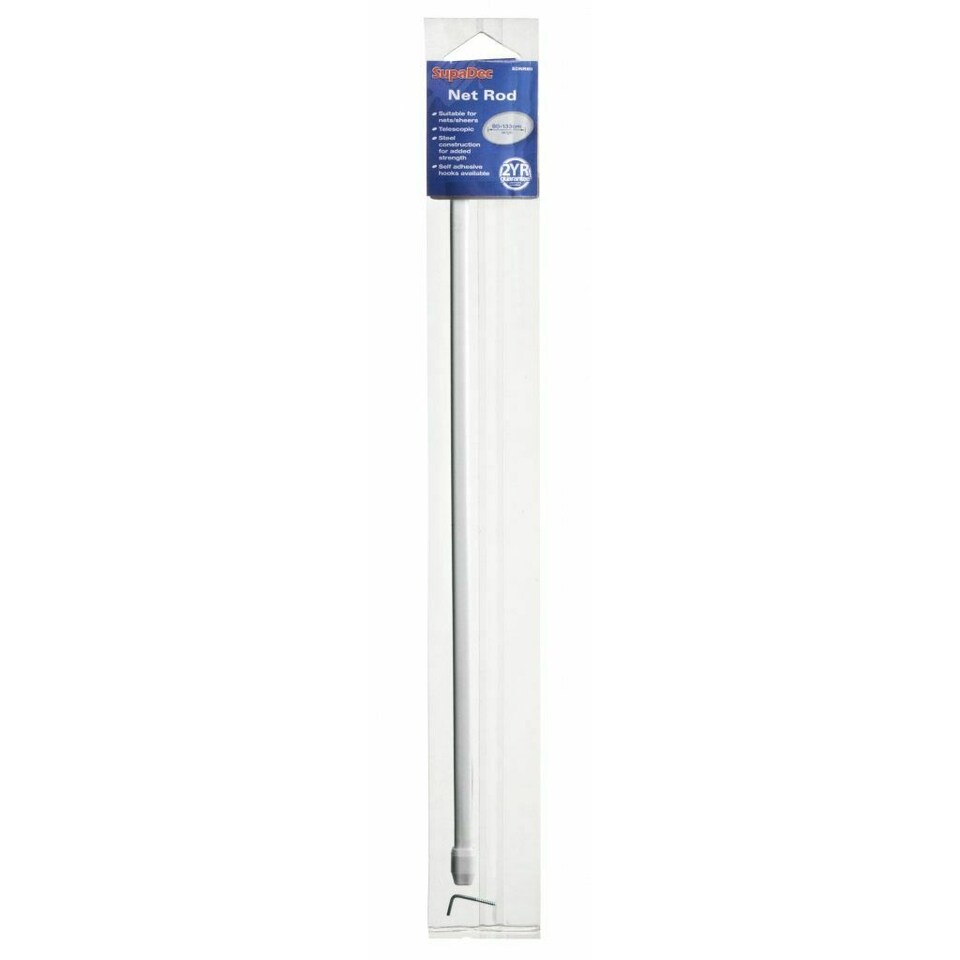 SupaDec Extendable Curtain Pole | White | White | 1