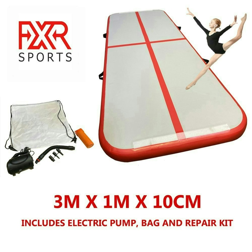 image 1 of 10FT 3M Air Track Gymnastics Inflatable Tumbling Air Mat with Electric Pump