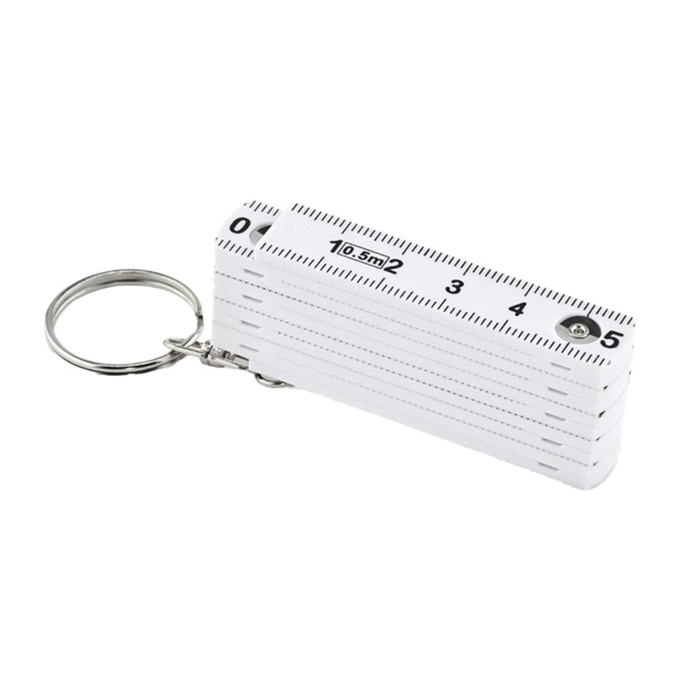 MidOcean Fuster Carpenter´s Ruler Keyring - White - One Size