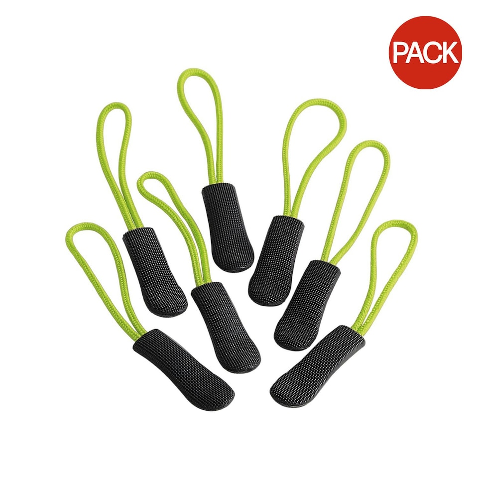 image 1 of Quadra SLX Zip Pulls (Pack of 10) - Lime - One Size