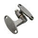 image 4 of 2 Pack Right Self Aligning Ball Joint Hinge Heavy Duty Locker Door Hatch | Silver