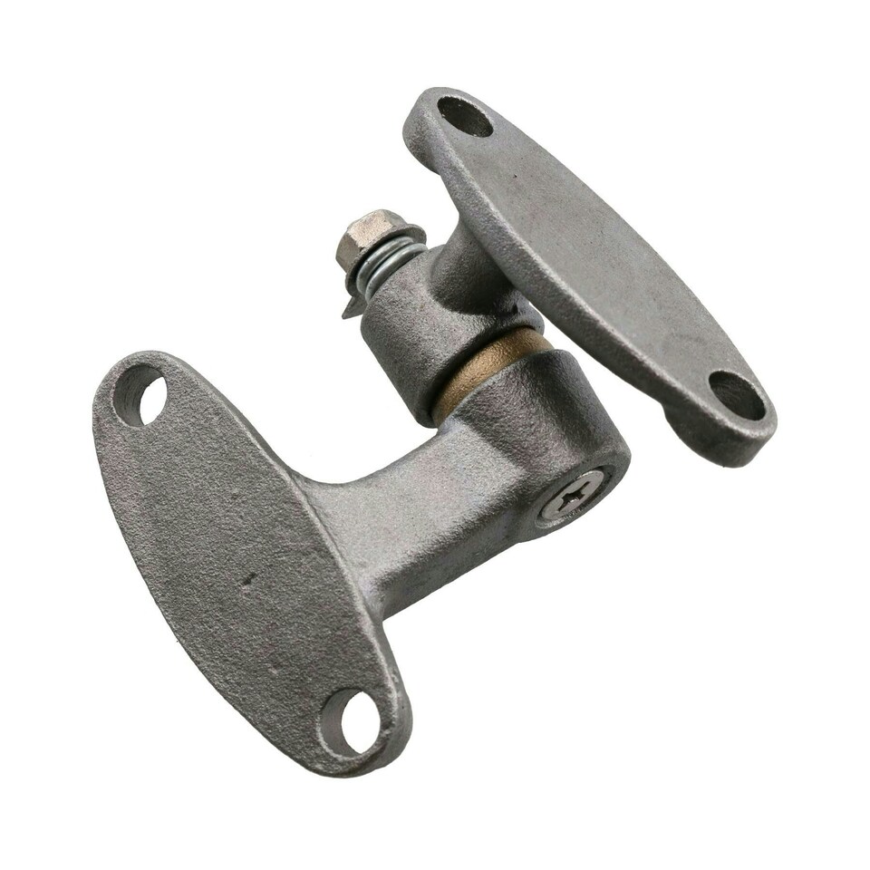image 1 of 2 Pack Right Self Aligning Ball Joint Hinge Heavy Duty Locker Door Hatch | Silver