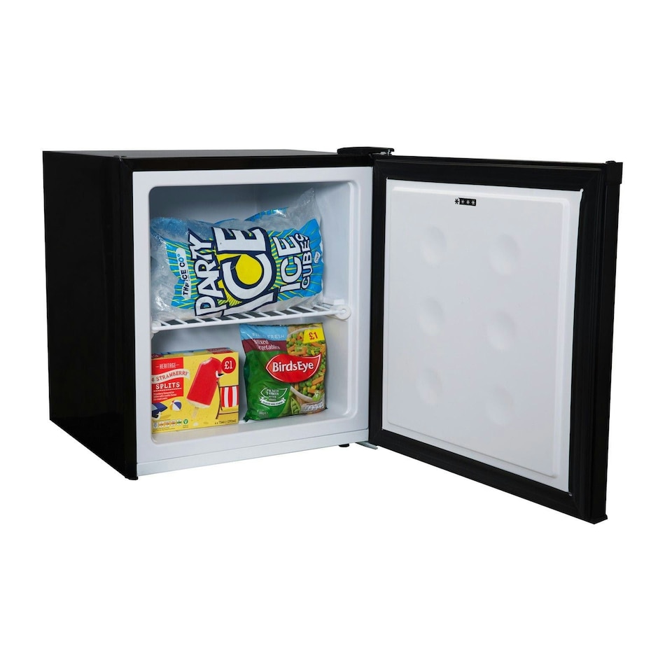 image 1 of SIA TT02BL 39 Litre Black Counter Table Top Mini Freezer 4* Rating Black