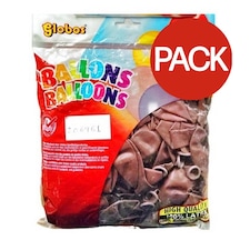 Globos Latex Plain Balloons (Pack of 100) - Burgundy - 2in