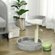 image 6 of PawHut 44cm Cat Tree Tower with Scratch Post, Platforms, Ball, Light Grey