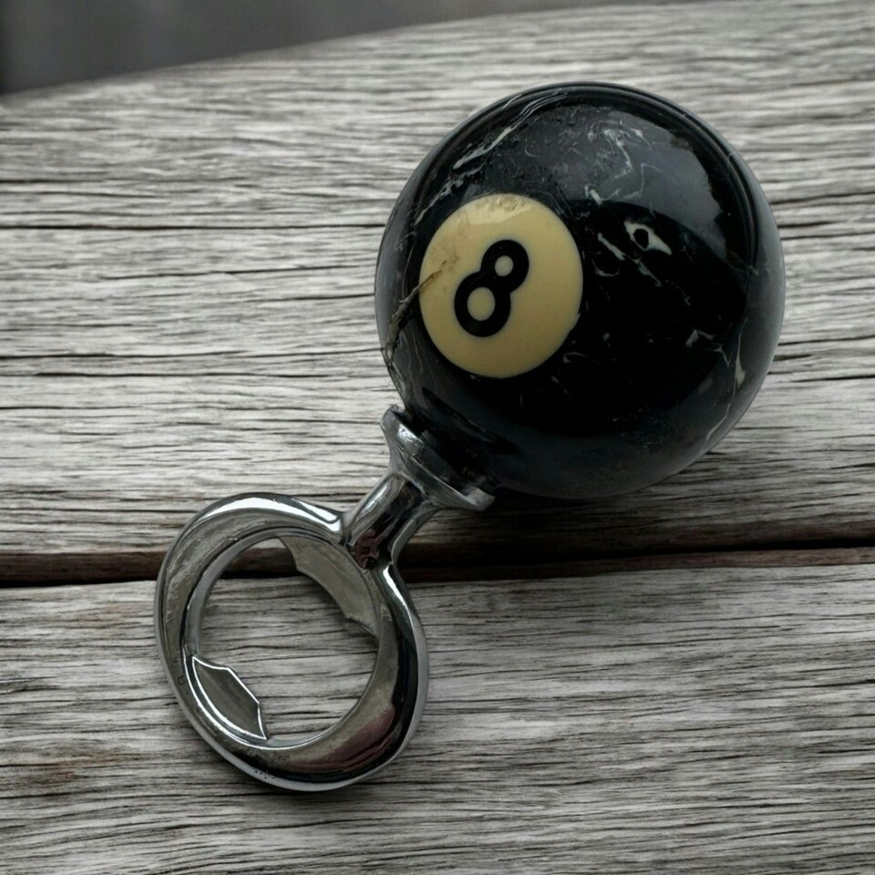 image 1 of Sportgiftz 8 Ball Bottle Opener | Fun Pool Ball Design, Heavy-Duty Bottle Opener