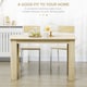 image 3 of HOMCOM Dining Table for 4-6 People, Wood Effect Tabletop