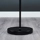 image 1 of ValueLights Charlie Black Stem Floor Lamp Black Toke Shade & Bulb Black