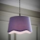 image 2 of ValueLights Mabel Small Lilac Scallop Edge Linen Shade