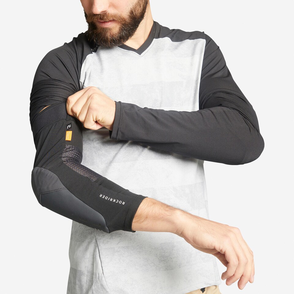 image 1 of Decathlon All-Mountain Enduro Mountain Biking Elbow Pads Feel D_Strong