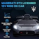 image 3 of AIYAPLAY Maserati GT2 Licensed 12V Electric Car for Kids, Kids' Electric Ride on with Suspension System, Remote Control, USB, Music, Horn, Lights, Auxiliary Wheels, for Ages 3-5 Years, Grey