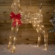 image 7 of 95cm Light up Gold Glitter Twist Christmas Reindeer with 94 Warm White LEDs