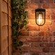 image 1 of ValueLights Fanar Matte Black Industrial Black Bathroom Wall Light