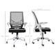 image 7 of Vinsetto Mesh Swivel Office Chair w/ Lumbar Support, Black and White