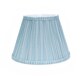 image 4 of ValueLights Laurenne Taper Blue Pinstripe Pleat Small Lamp Shade | Blue