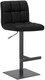 image 1 of Deluxe Allegro Bar Stool, Luxury frame in Matt black with Weighted Base , Kitchen Bar Stool, Black