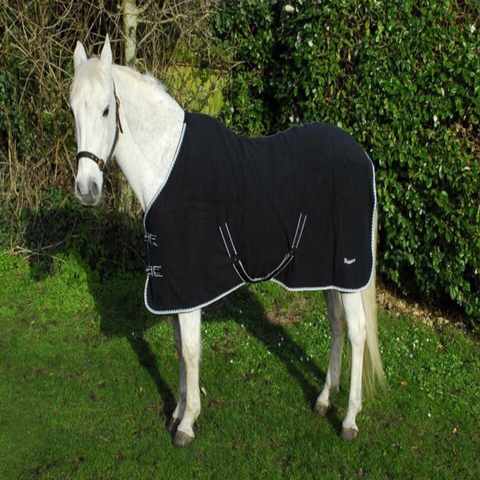 image 1 of Rhinegold Elite Fleece Rug Grey | Size: 7ft 3
Colour: Grey Stripe