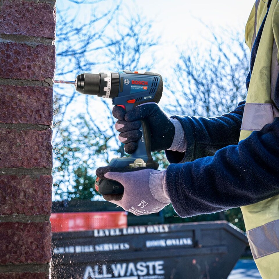 image 1 of Bosch GSB 18V-55 Cordless Brushless 18v Combi Drill Inc 1x 4Ah Battery 0615A5005M