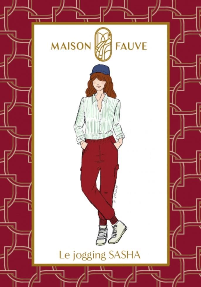 Maison Fauve Sewing Pattern Sasha Jogging Pants, Trousers and Sportswear for Women - 6 to 24 - Easy