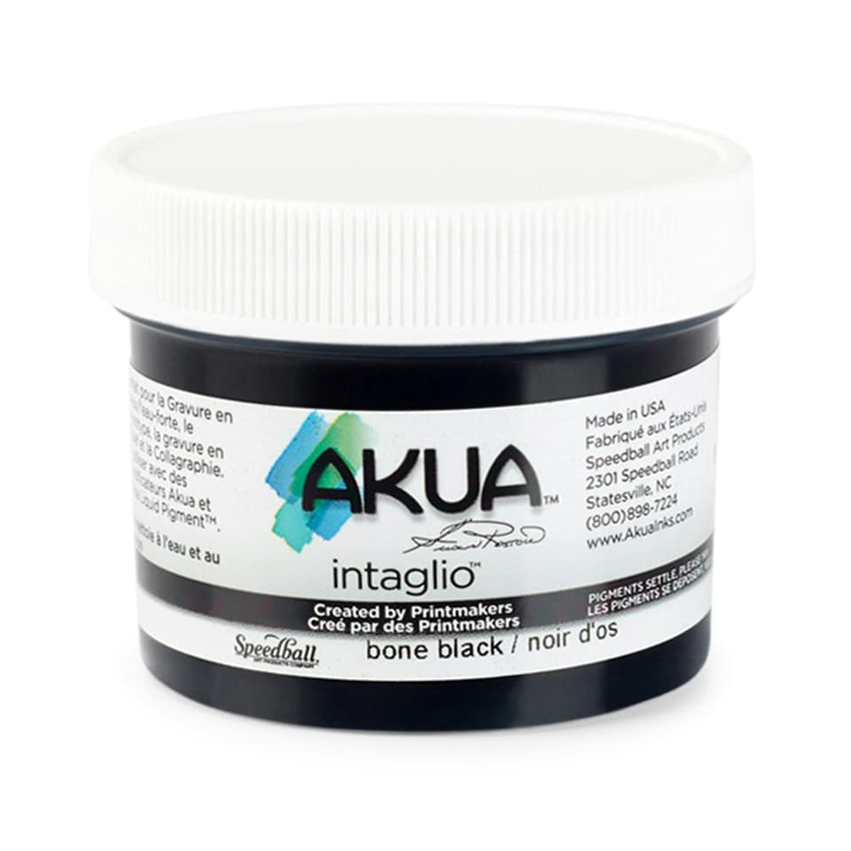 Speedball Intaglio Water Based Printing Ink, Bone Black, 2oz