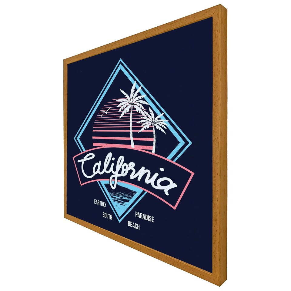 image 1 of Neon california (Picutre Frame) Brown | XL
