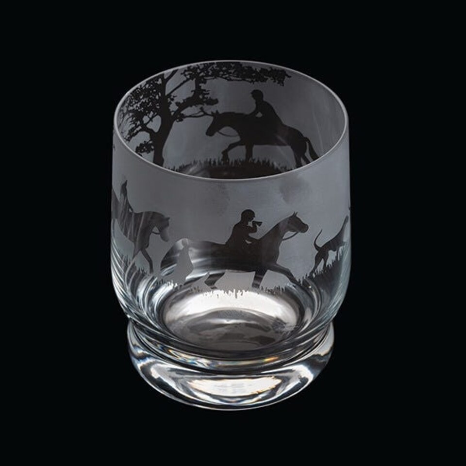 image 1 of Dartington Aspect Tumbler Hunting Scene