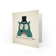 image 2 of Gentleman Pipe Cartoon Owl Father's Day Card