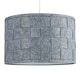 image 4 of ValueLights Monza Grey Ceiling Pendant Shade and E27 GLS LED 6W Warm White 3000K Bulb
