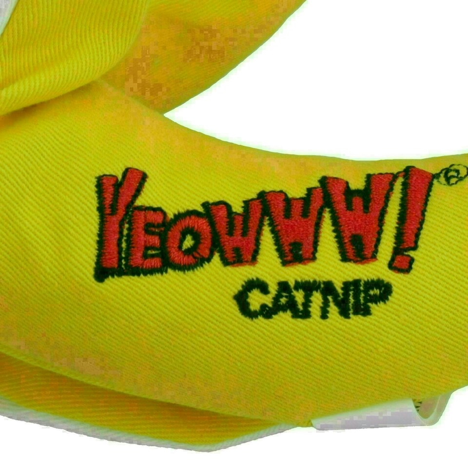 image 1 of 1PK Yeow Interactive Cat Kitten Peeled Banana With Catnip Cat Play Toy Cat Gift