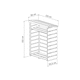 image 2 of Charles Bentley FSC Wooden Garden Small Log Store Heavy Duty Firewood Storage