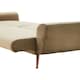 image 4 of Interiors by Premier Hatton Mink Velvet Sofa Bed Brown