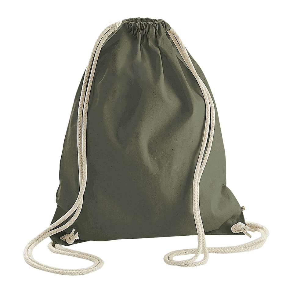 image 1 of Westford Mill Earthware Organic Gymsac (13 Litres) - Olive - One Size Green | One Size