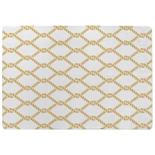Gold Chainlink Rope (Rug) Gold | Small: 60x110cm